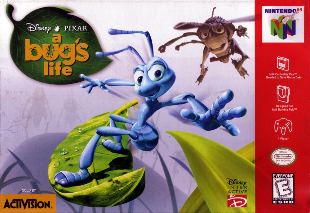 A Bug's Life box art for Nintendo 64